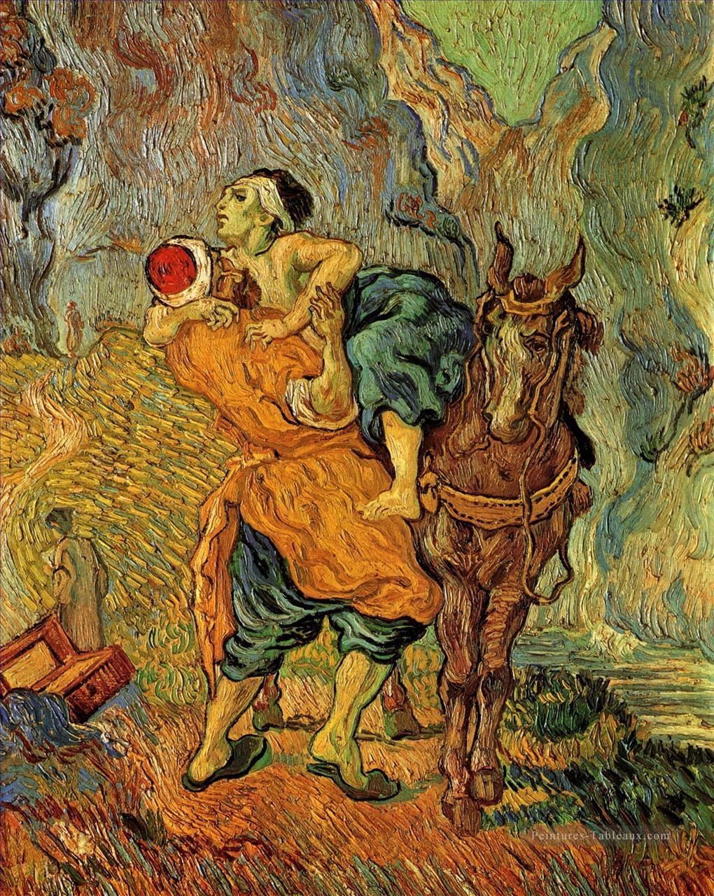 Le bon Samaritain après Delacroix Vincent van Gogh Peintures à l'huile